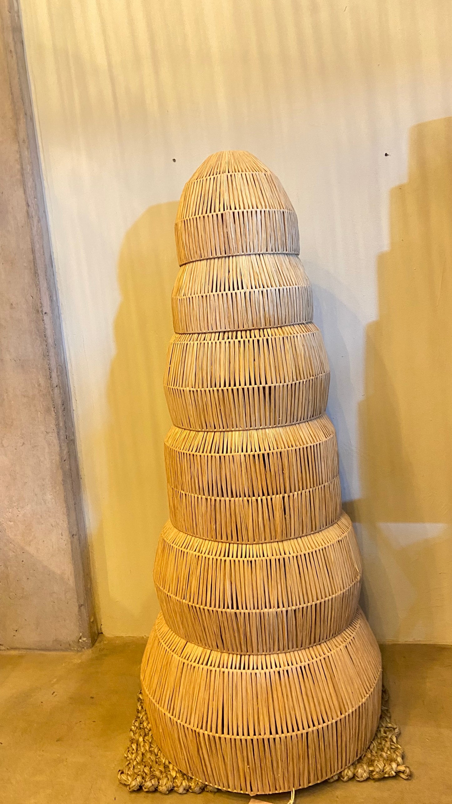 Raffia Zig Zag Pendant